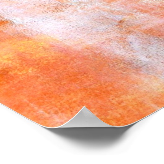 "Jello" Coral Abstract Art Poster (Hoek)