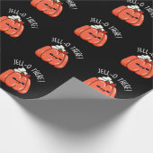 Jello Daar Grappig Sinaasappel Jello Pun Dark BG Cadeaupapier (Hoek)