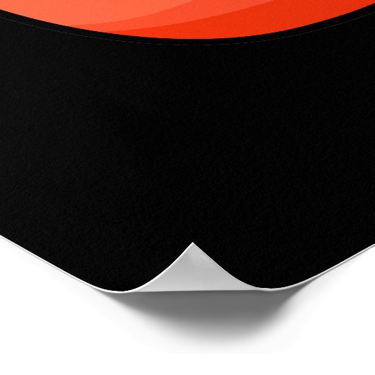 Jello Daar Grappig Sinaasappel Jello Pun Dark BG Poster (Hoek)