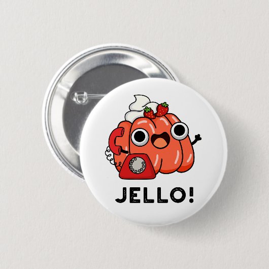 Jello Grappige Jello op telefoon woordspeling Ronde Button 5,7 Cm (Voorkant /achterkant)