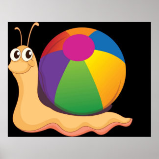 Jello Kleuren Kleurrijke Beach Ball Cocomelon Gift Poster