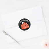 Jello-llujah Funny Jello Food Pun Dark BG Ronde Sticker (Envelop)