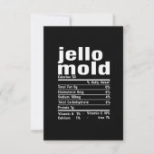 Jello Mold Nutrition Facts Family Matching Christm Bedankkaart (Voorkant)