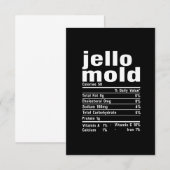 Jello Mold Nutrition Facts Family Matching Christm Bedankkaart (Voorkant / Achterkant)