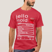 jello mold Nutrition Facts label T-shirt (Voorkant)