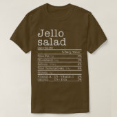 Jello Salad Nutrition Facts Funny Thanksgiving Chr T-shirt (Design voorkant)