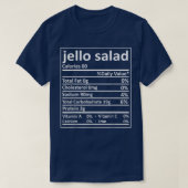 Jello Salad Nutrition Thanksgiving Food Facts Xmas T-shirt (Design voorkant)