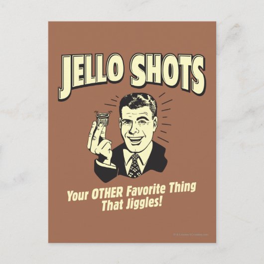 Jello Shots: Andere favoriete dingen Briefkaart (Voorkant)