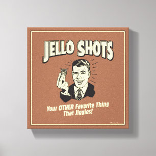 Jello Shots: Andere favoriete dingen Canvas Afdruk