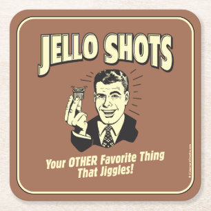 Jello Shots: Andere favoriete dingen Kartonnen Onderzetters