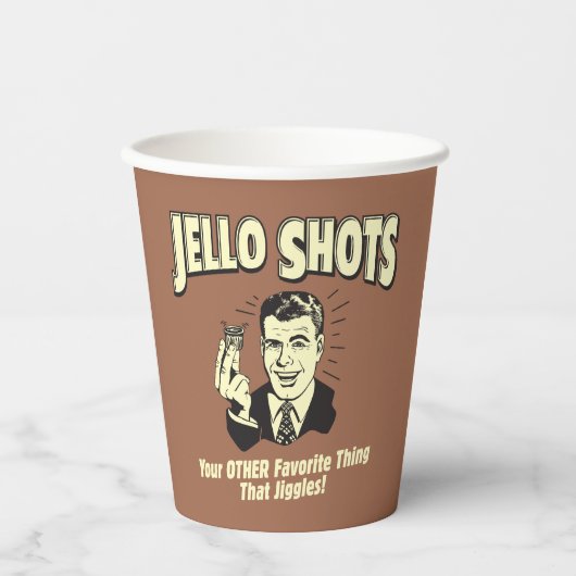 Jello Shots: Andere favoriete dingen Papieren Bekers (Voorkant)