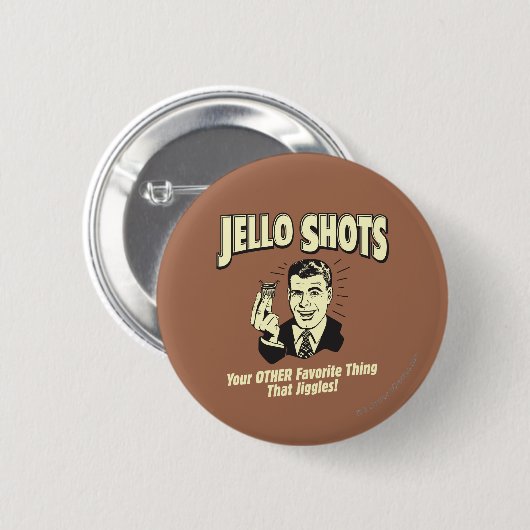 Jello Shots: Andere favoriete dingen Ronde Button 5,7 Cm (Voorkant /achterkant)
