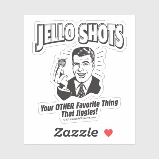 Jello Shots: Andere favoriete dingen Sticker (Vel)