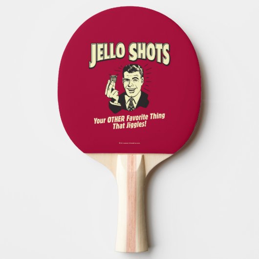 Jello Shots: Andere favoriete dingen Tafeltennisbatje (Voorkant)