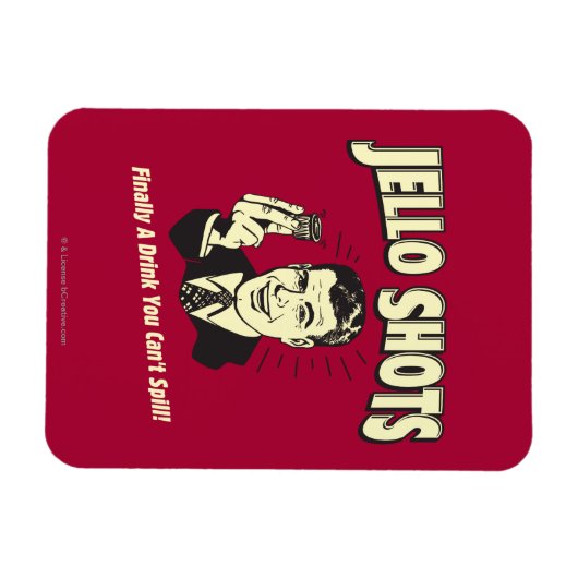 Jello Shots: Drink dat je niet kunt morsen Magneet (Horizontaal)