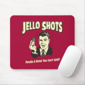 Jello Shots: Drink dat je niet kunt morsen Muismat (Met muis)