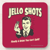 Jello Shots: Drink dat je niet kunt morsen Onderzetter (Voorkant)