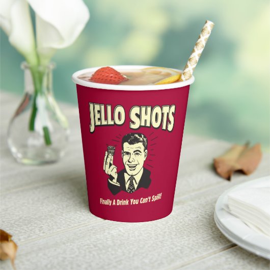 Jello Shots: Drink dat je niet kunt morsen Papieren Bekers (Insitu)