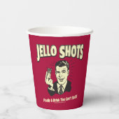 Jello Shots: Drink dat je niet kunt morsen Papieren Bekers (Achterkant)
