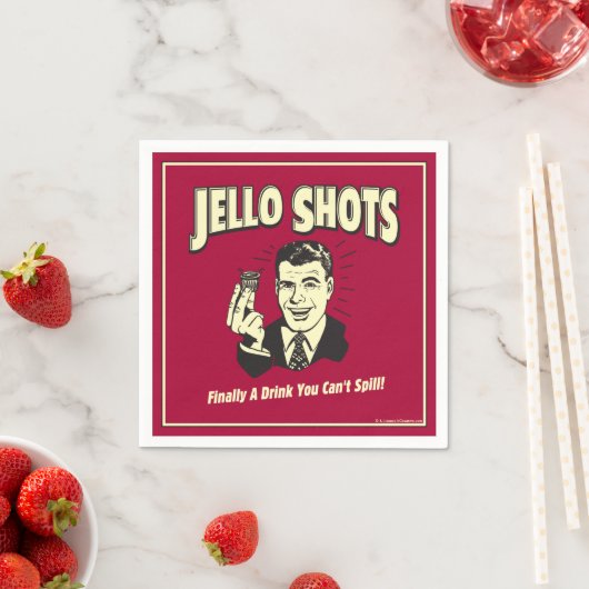 Jello Shots: Drink dat je niet kunt morsen Servet (Insitu)