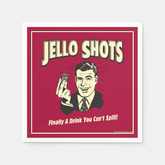 Jello Shots: Drink dat je niet kunt morsen Servet (Voorkant)