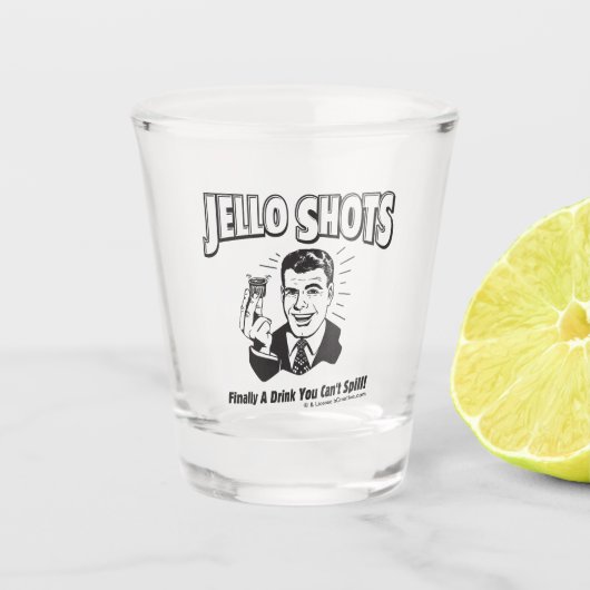 Jello Shots: Drink dat je niet kunt morsen Shot Glas (Voorkant)
