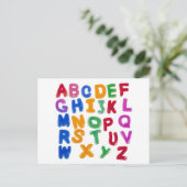 Jelly alphabets briefkaart (Staand voorkant)
