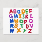 Jelly alphabets briefkaart (Voorkant)