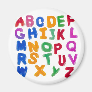Jelly alphabets magneet