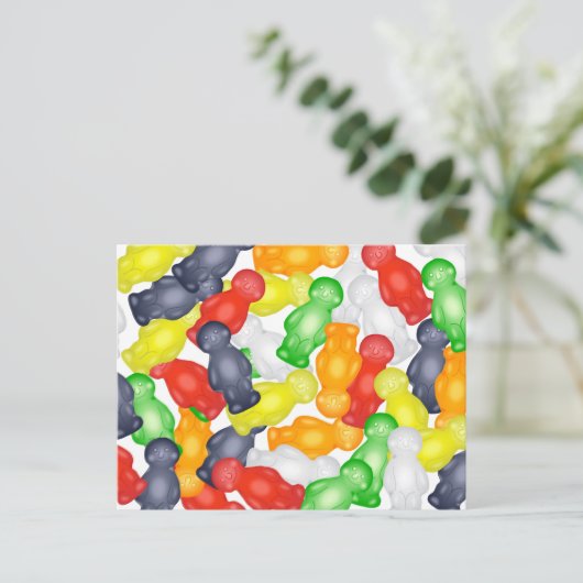 Jelly Babies Briefkaart (Staand voorkant)