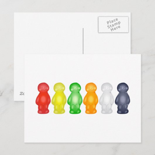 Jelly Babies Briefkaart (Voorkant / Achterkant)