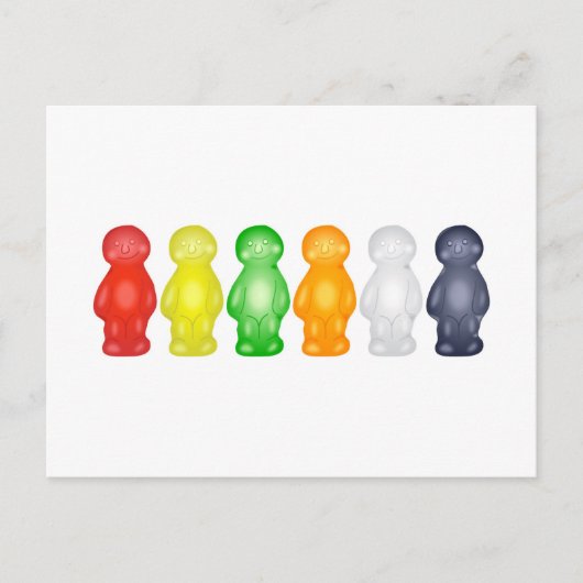 Jelly Babies Briefkaart (Voorkant)