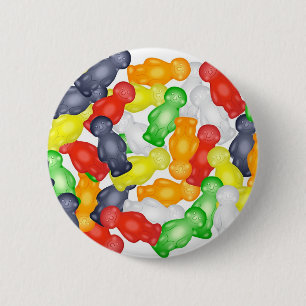 Jelly Babies Ronde Button 5,7 Cm