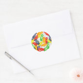 Jelly Babies Ronde Sticker (Envelop)