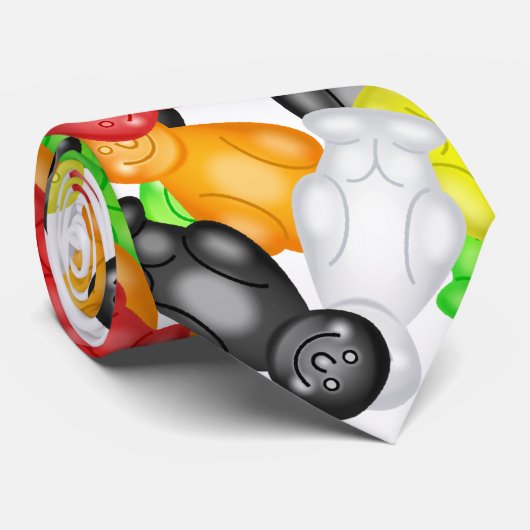 Jelly Baby Wallpaper Stropdas (Opgerold)