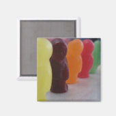Jelly baby's op parade magneet (Voorkant / Achterkant)