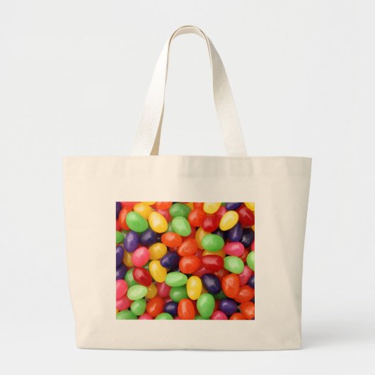 Jelly Bean Bag Grote Tote Bag (Voorkant)