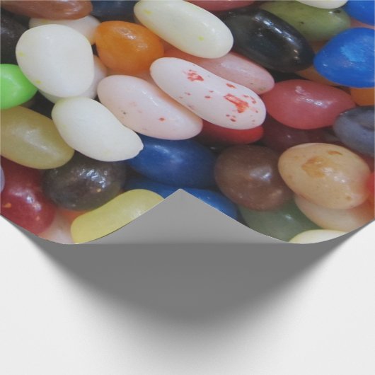 Jelly Bean Black blue green Snoep Texture Sjabloon Cadeaupapier (Hoek)