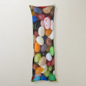 Jelly Bean Black blue green Snoep Texture Sjabloon Lichaamskussen (Achterkant (Verticaal))
