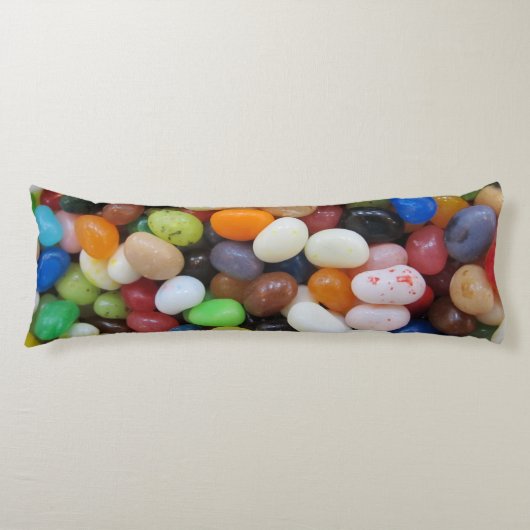 Jelly Bean Black blue green Snoep Texture Sjabloon Lichaamskussen (Voorkant)