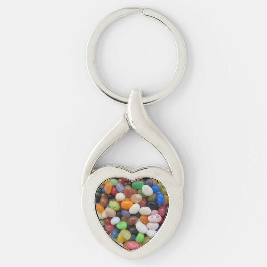 Jelly Bean Black blue green Snoep Texture Sjabloon Sleutelhanger (Voorkant)