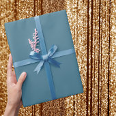 Jelly Bean Blue Solid Color Cadeaupapier