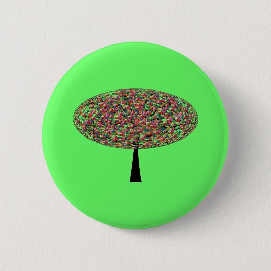 Jelly Bean Boom Ronde Button 5,7 Cm (Voorkant)