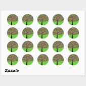 Jelly Bean Boom Ronde Sticker (Vel)