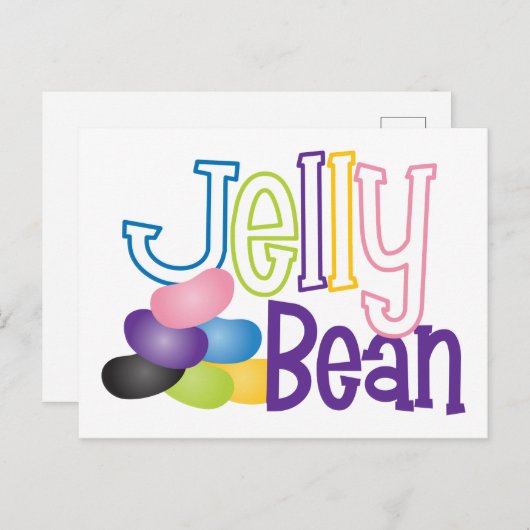 Jelly Bean Briefkaart (Voorkant / Achterkant)