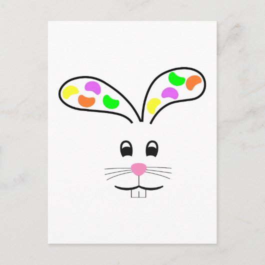 JELLY BEAN BUNNY BRIEFKAART (Voorkant)