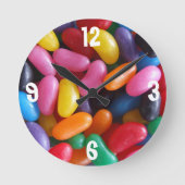 Jelly Bean Clock Ronde Klok (Voorkant)