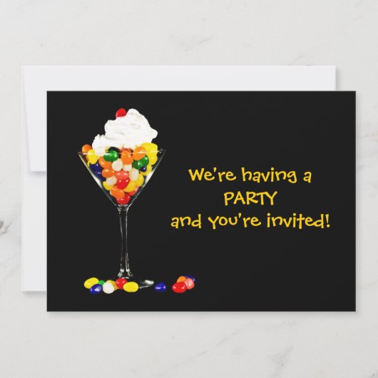 Jelly Bean Cocktail Invitation - Multi Use Party Kaart (Voorkant)