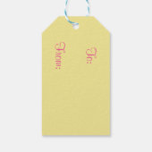 JELLY BEAN DREAMS EASTER BUNNY GIFT LABELS SET CADEAULABEL (Achterkant)