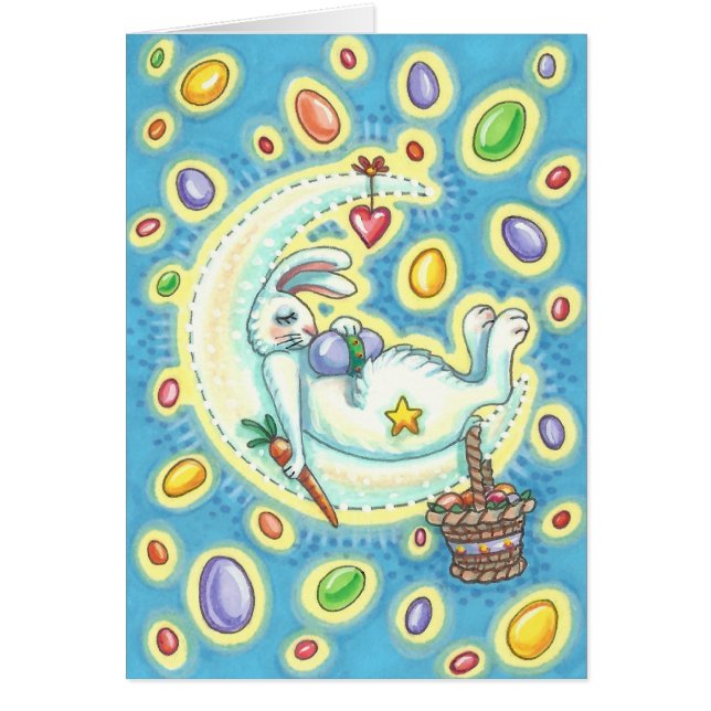 JELLY BEAN DREAMS EASTER BUNNY NOTE KAART Blank (Voorkant)